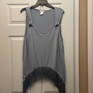 Venus Fringe Detail Top. Gorgeous Silver Grommet Detail Excellent condition.